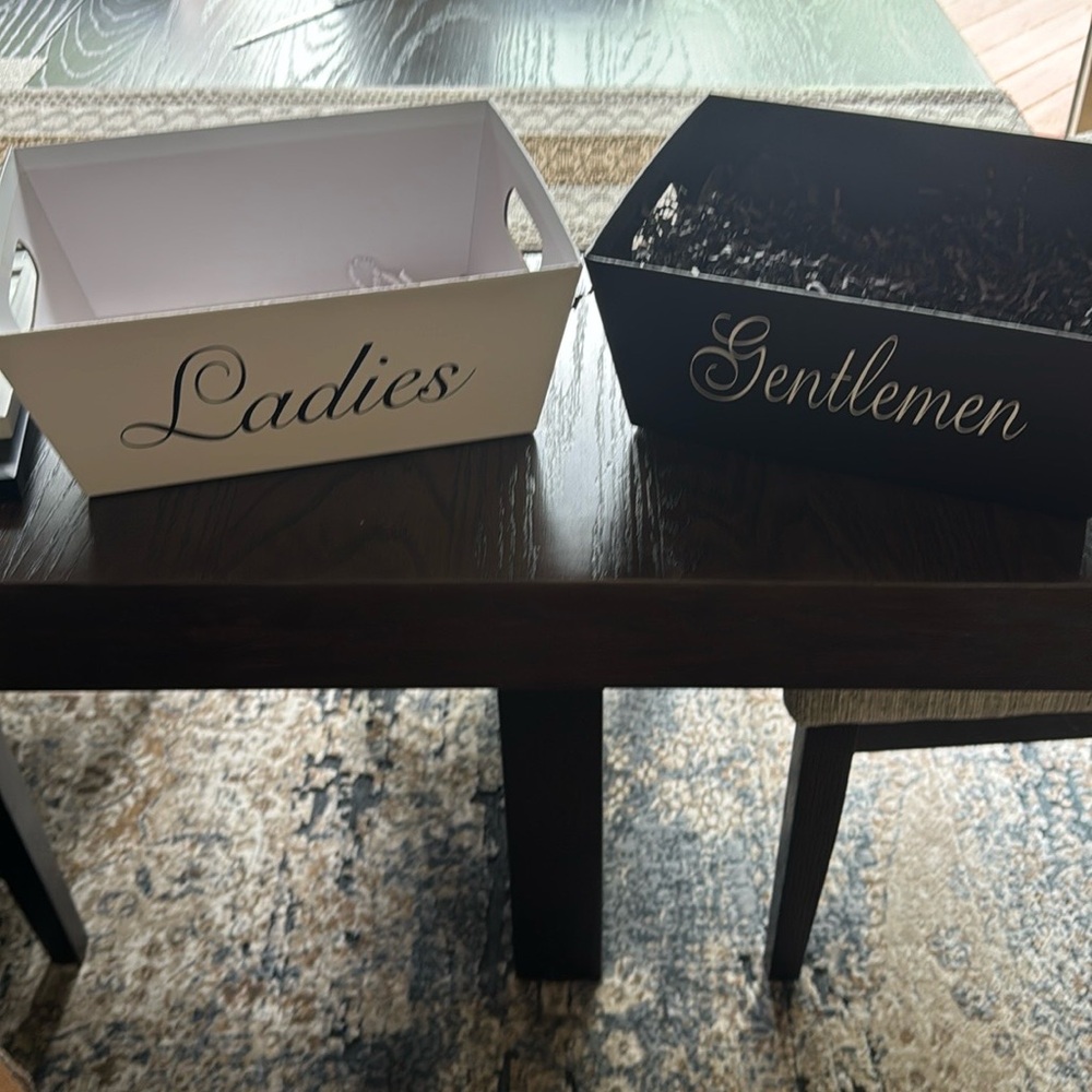 Ladies and Gentlemen Decorative Trays